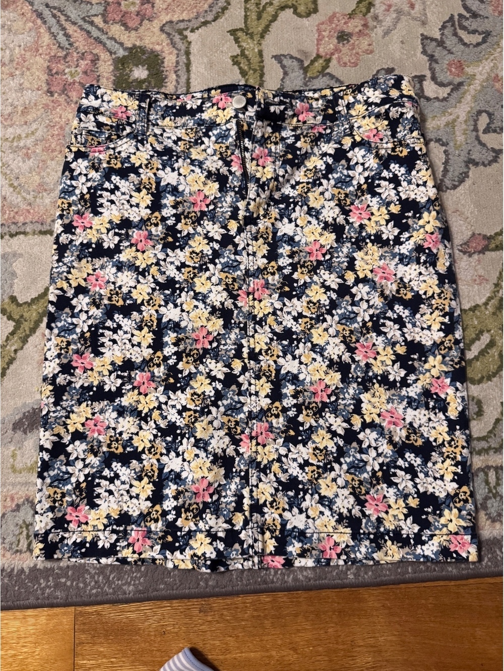 Charter club floral cotton skirt